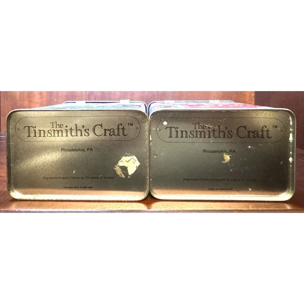 Vintage Tinsmith's Craft Building Tins Victorian Storefront‎ Depot Set